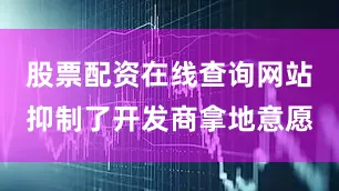 股票配资在线查询网站抑制了开发商拿地意愿