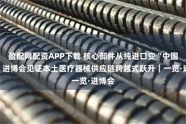 盈配网配资APP下载 核心部件从纯进口变“中国造”，进博会见证本土医疗器械供应链跨越式跃升｜一览·进博会